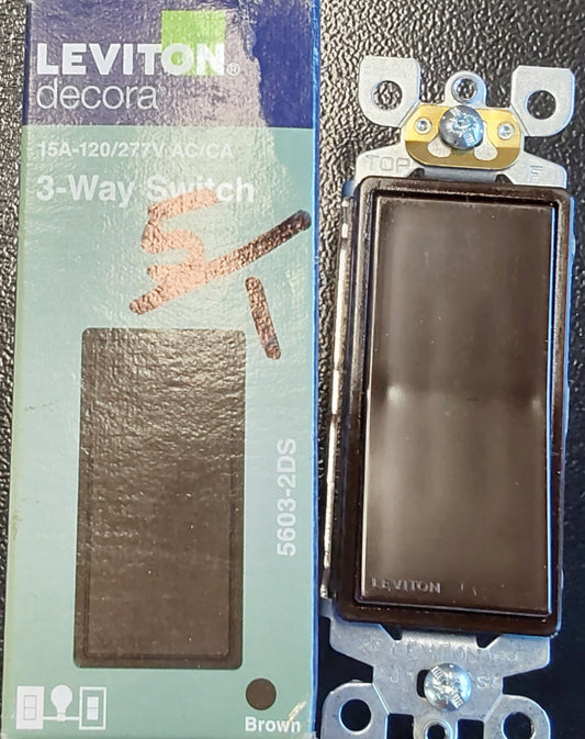 Leviton Decora 3 Way Light Switch 15A-120/277V AC/CA