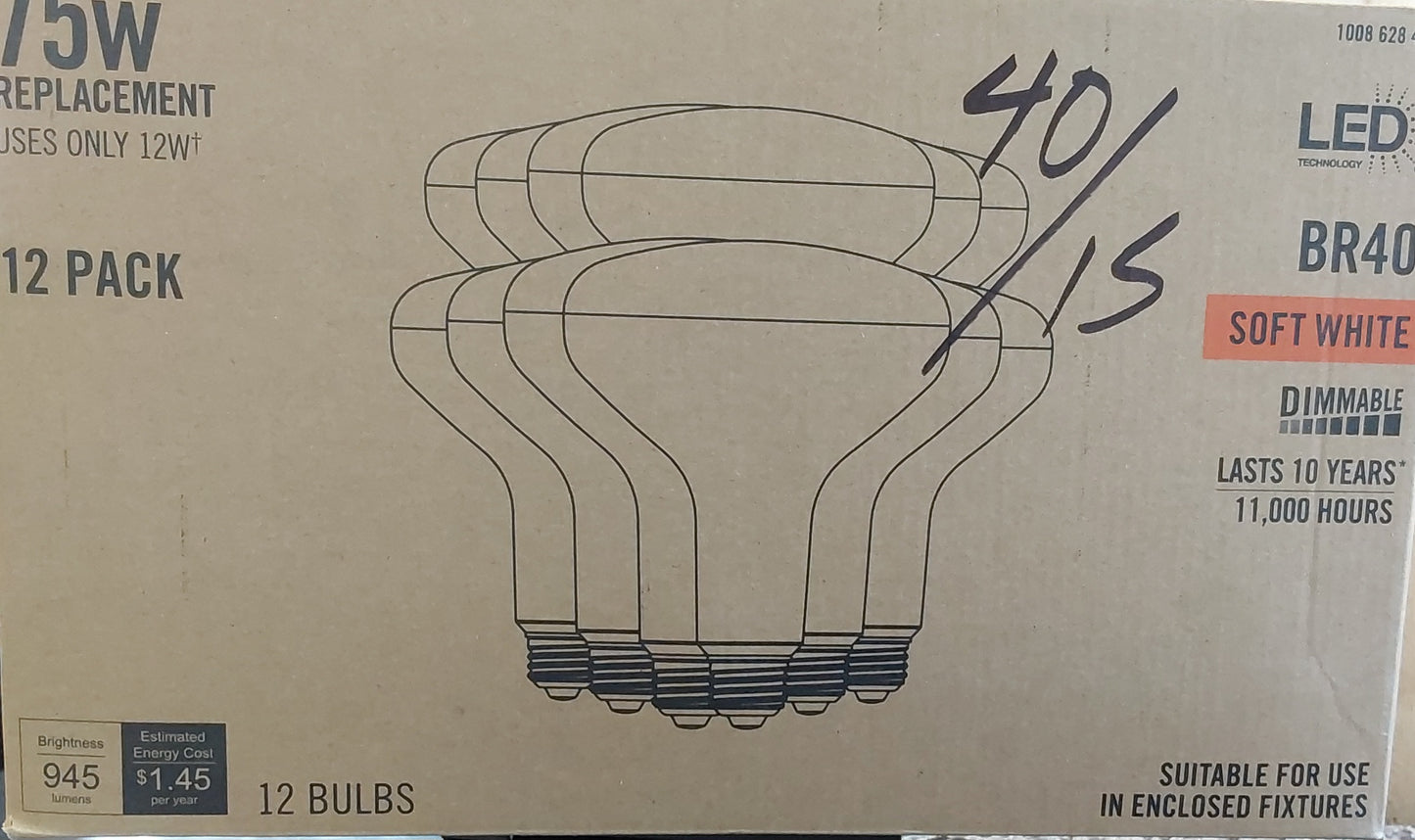LED LIGHT 75W REPLACEMENT BR40
