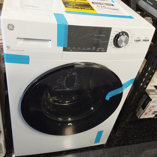 GE 24" 2.4 cu. Feet Capacity Ventless All in One Washer Dryer Combo / GFQ14ESSNWW
