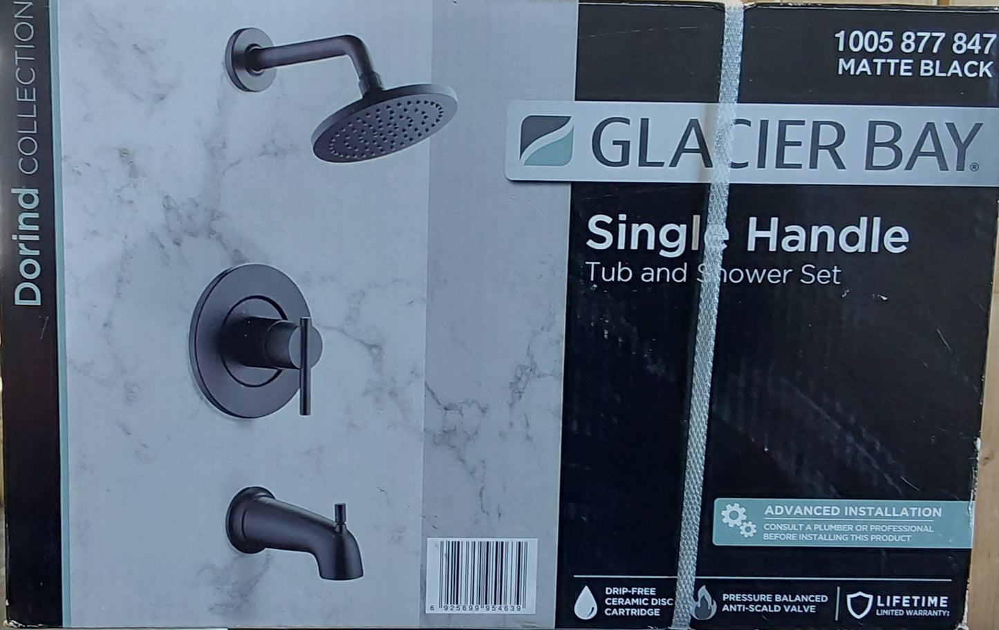 GLACIER Bay Single Handle Tub and Shower Set #1005877847