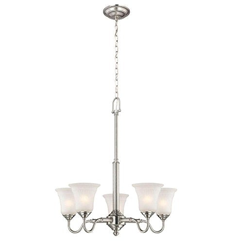 Hampton Bay 5-Light Brushed Nickel Chandelier