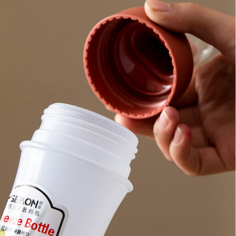 Uneedb Condiment Squeeze Bottles 5 Hole Nozzles 11.8oz/350ml Sauce Squeeze Bottle, Ketchup Bottles Squeeze for Ketchup, Sauces, Syrup, BBQ, Kitchen