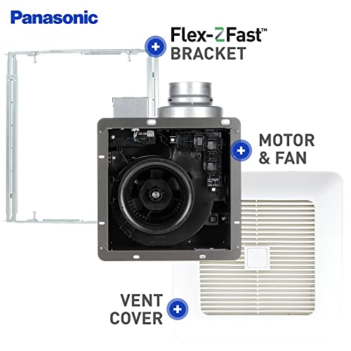 PanasonicFV-0511VK2 Pick-A-Flow - 50-80-110 CFM Bathroom Exhaust Fan - Quiet Energy Star-Certified Ceiling Fan - White