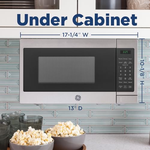 GE JEM3072DHWW Countertop Oven Microwave, OLD 0.7 Cu. Ft, White