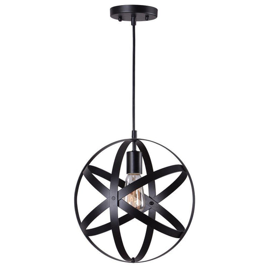 Home Decorators Collection Mini Pendant Light Black finish metal shade
