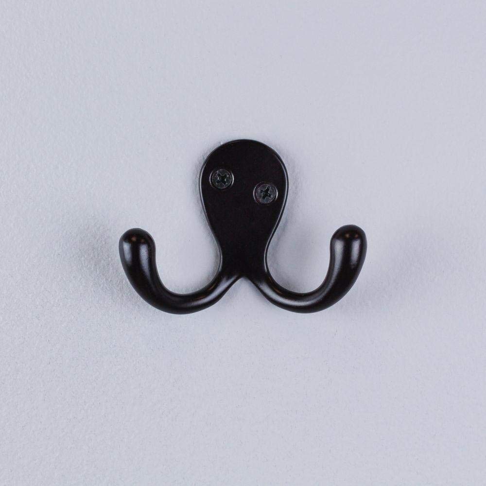 Everbilt Oil-Rubbed Bronze Double Prong Robe Hook