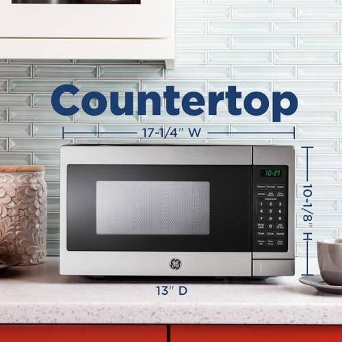 GE JEM3072DHWW Countertop Oven Microwave, OLD 0.7 Cu. Ft, White