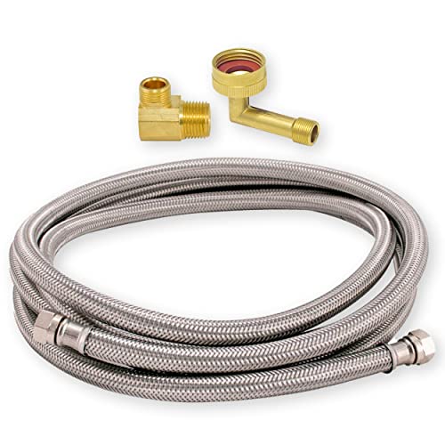 Eastman Stainless Steel Dishwasher Connector - 3/8" x 3/8"