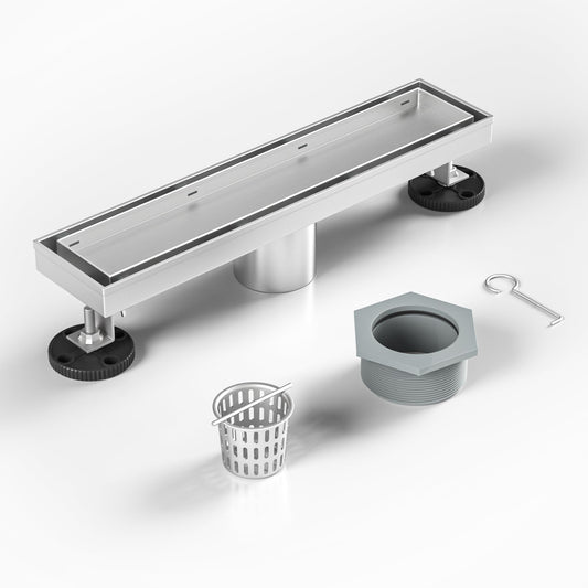 Brushed Bochni Linear Shower Drain Variations