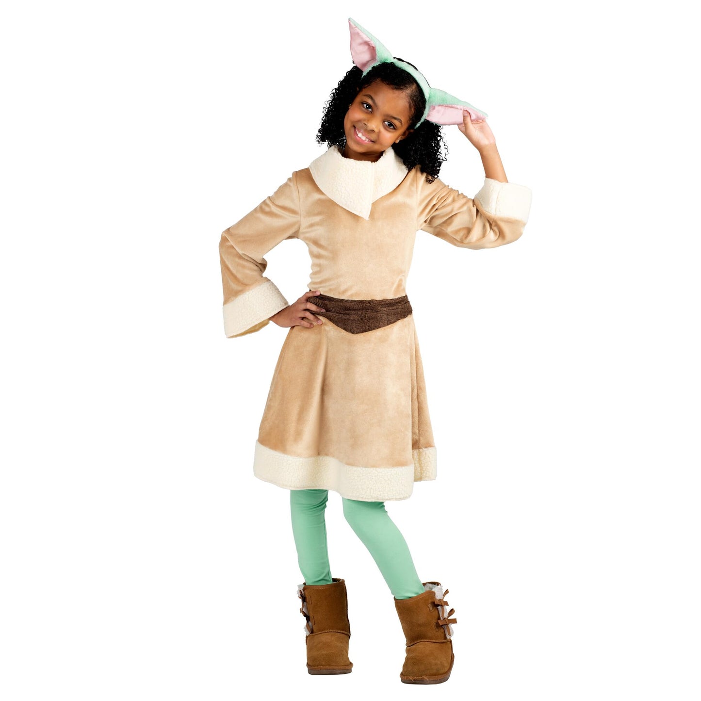 Star Wars Grogu Official Youth Halloween Dress - Premium Quality Minky Robe with Minky Headpiece