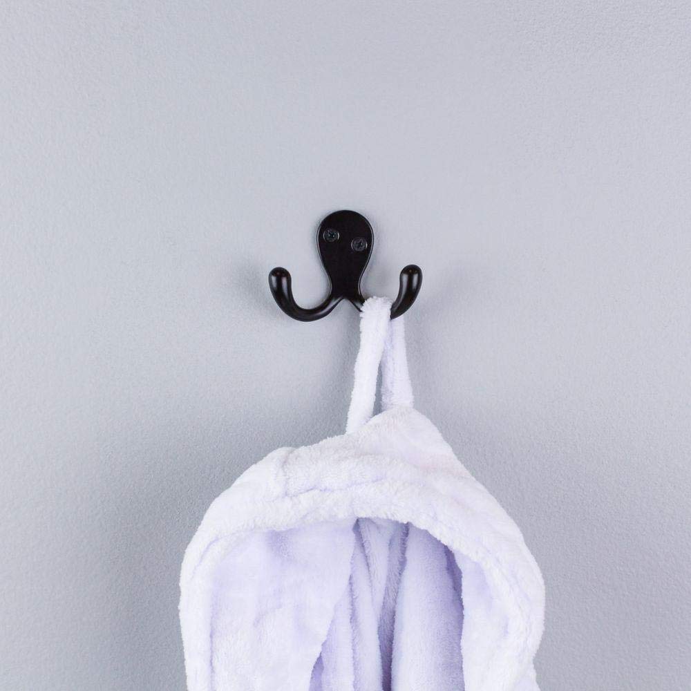 Everbilt Oil-Rubbed Bronze Double Prong Robe Hook