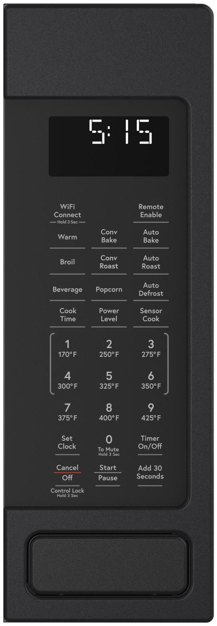 Cafe CEB515P2NSS Matte Collection Countertop Microwave Oven with 1.5 cu. ft. Capacity Convection 1000 Watts 10 Power Levels in Stainless Steel
