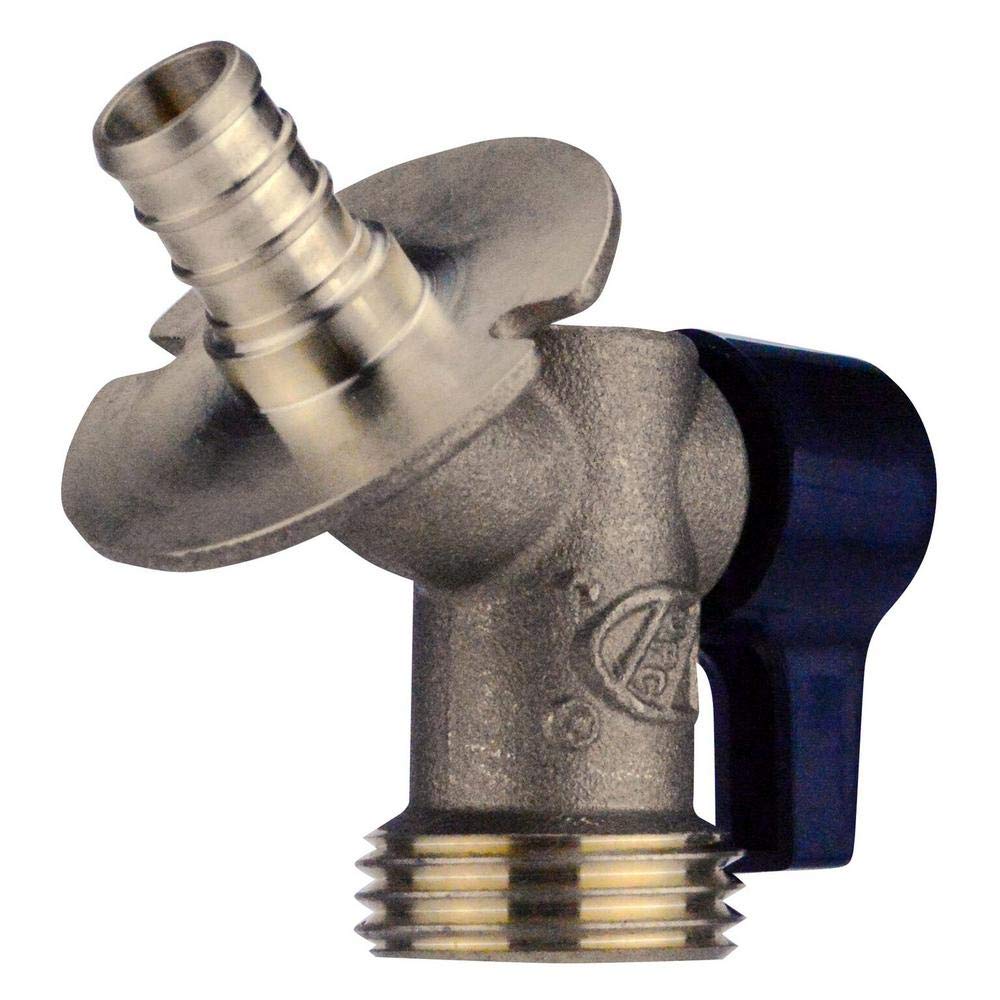1/2 in. Brass PEX Barb x 3/4 in. Garden Hose Thread Quarter-Turn Sillcock