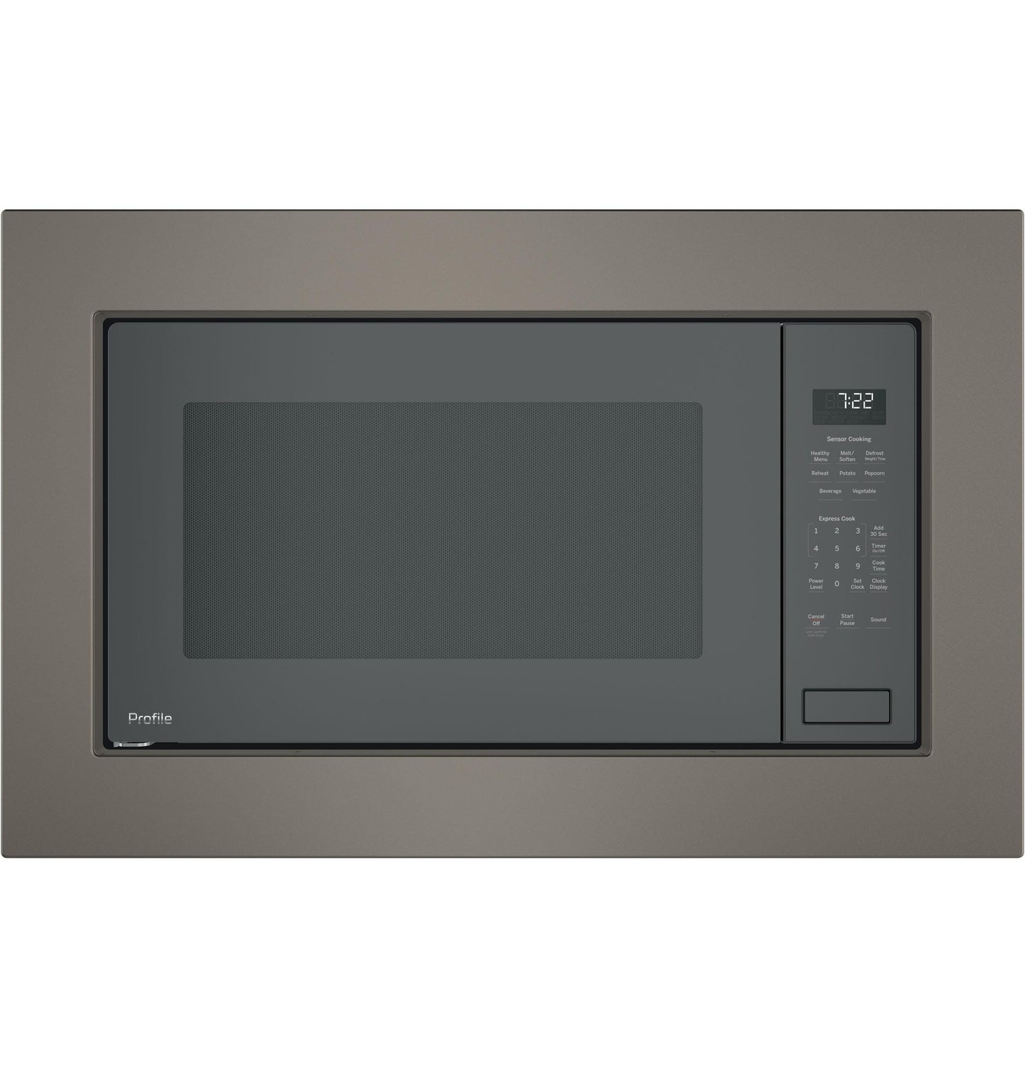 GE PEB7227ANDD 25 Inch Bult-in Microwave Oven, Gray