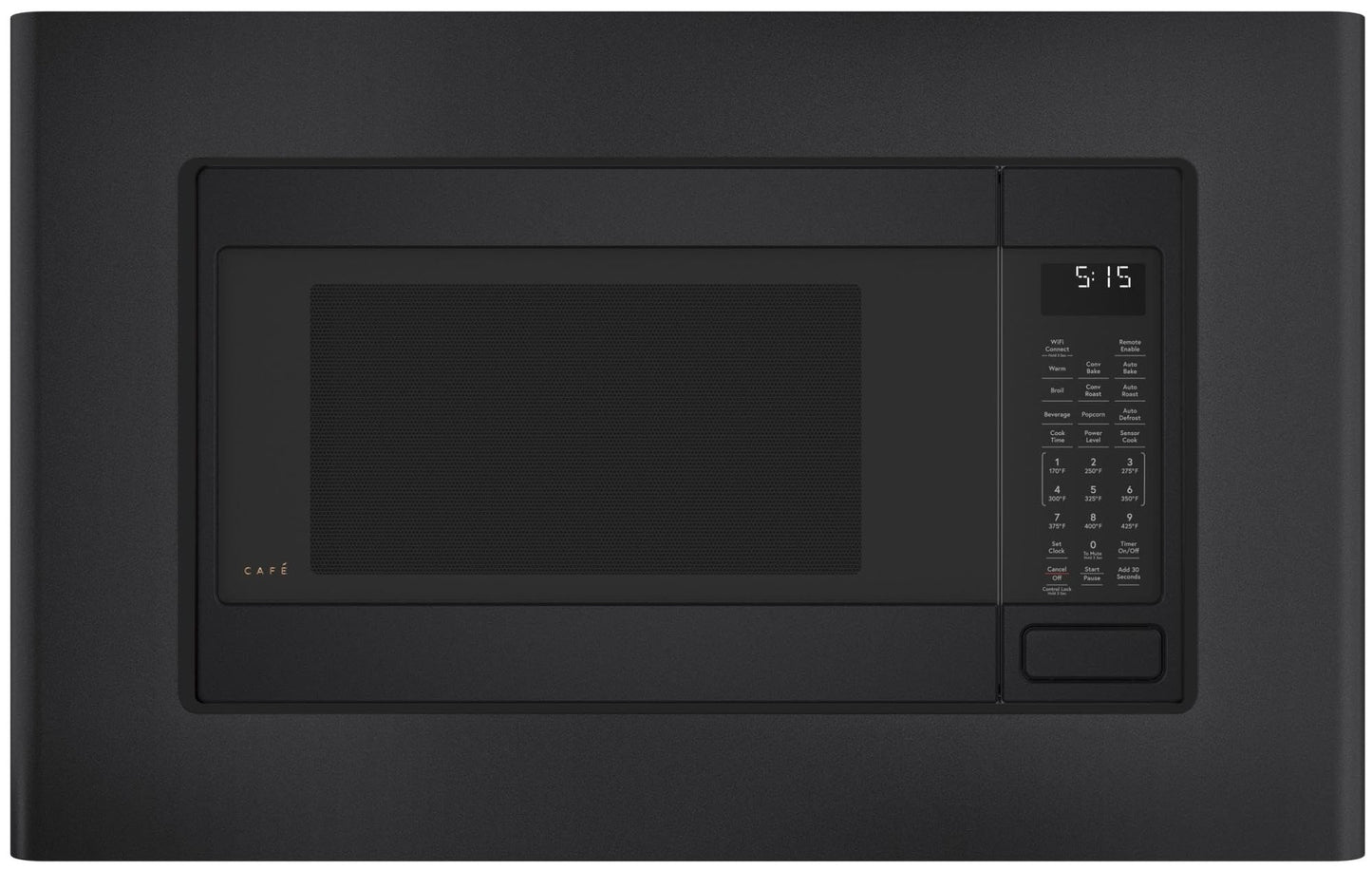 Cafe CEB515P2NSS Matte Collection Countertop Microwave Oven with 1.5 cu. ft. Capacity Convection 1000 Watts 10 Power Levels in Stainless Steel