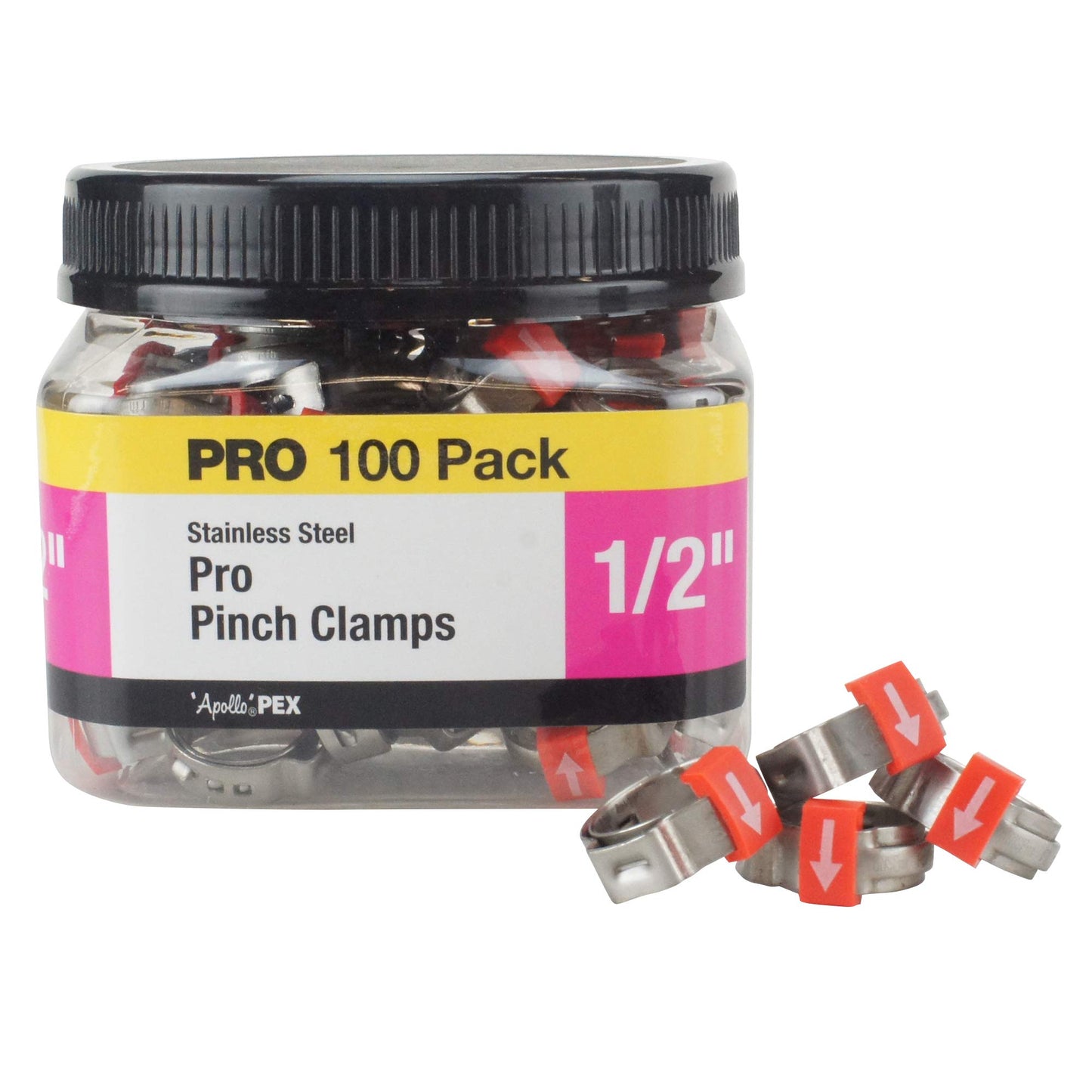 Apollo Valves PXPRO12100JR Pinch Clamp, Stainless Steel