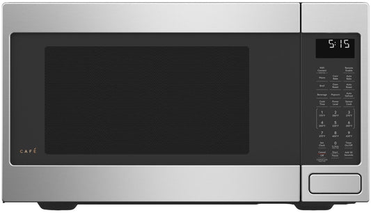Cafe CEB515P2NSS Matte Collection Countertop Microwave Oven with 1.5 cu. ft. Capacity Convection 1000 Watts 10 Power Levels in Stainless Steel