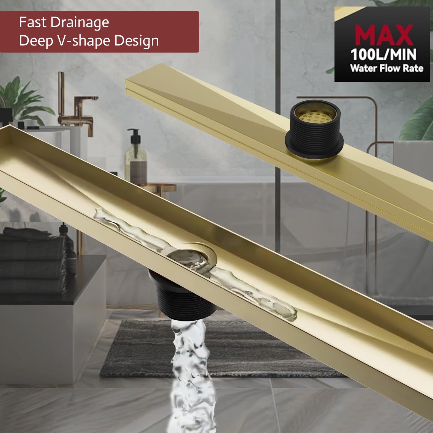 Muschbath Linear Shower Drain LSD-04A
