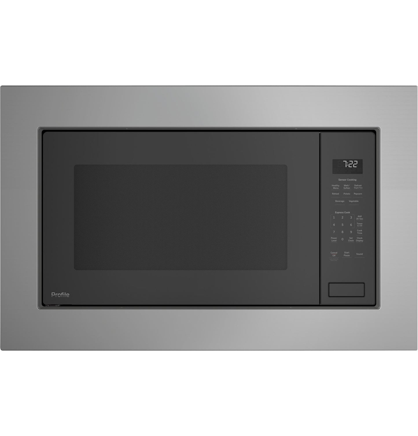 GE PEB7227ANDD 25 Inch Bult-in Microwave Oven, Gray