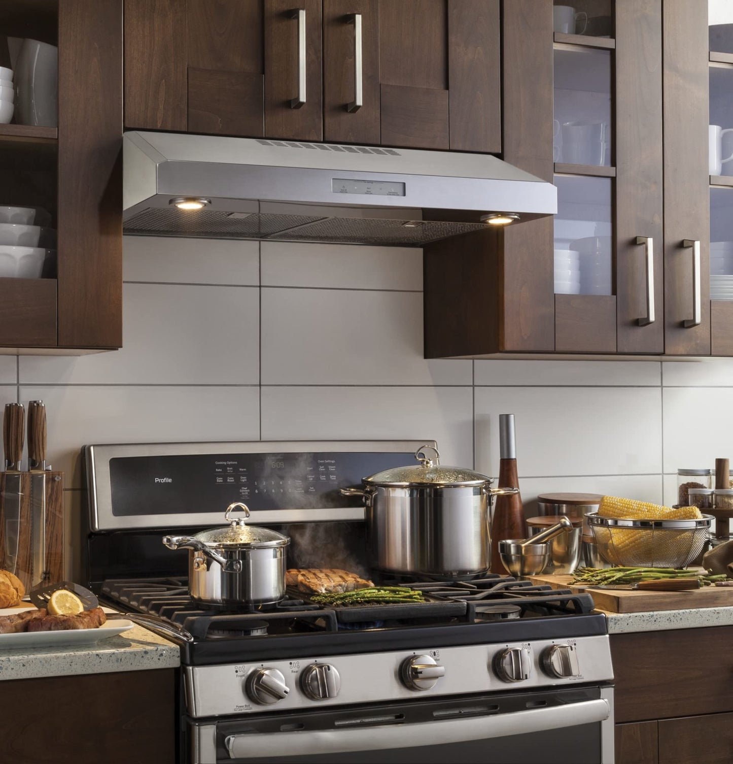 GE PVX7300SJSS Profile 30" Stainless Steel Under Cabinet Range Hood - 400 CFM