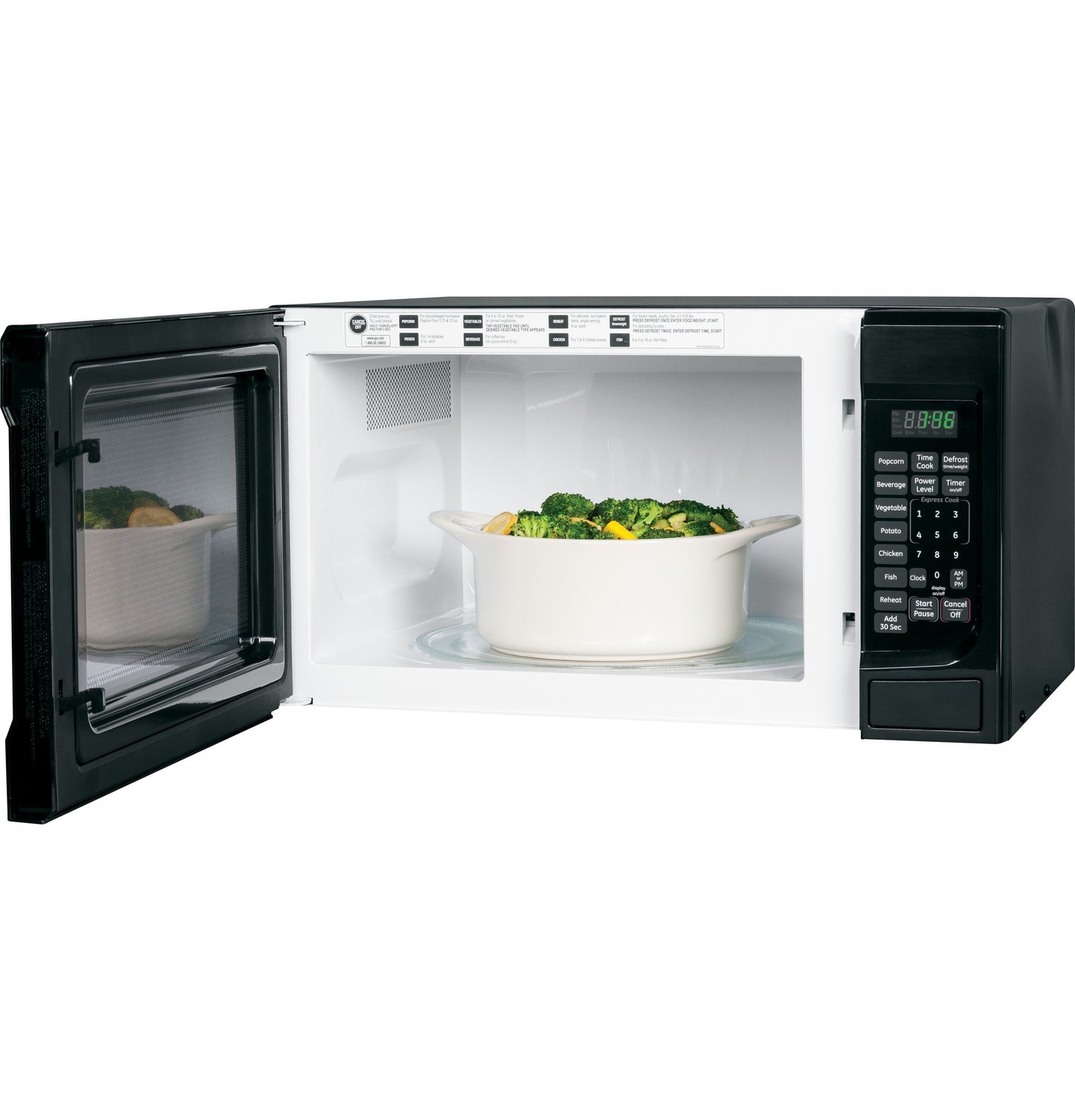 GE APPLIANCES JES1460DSBB Countertop Microwave, 1.4 cu. ft, black