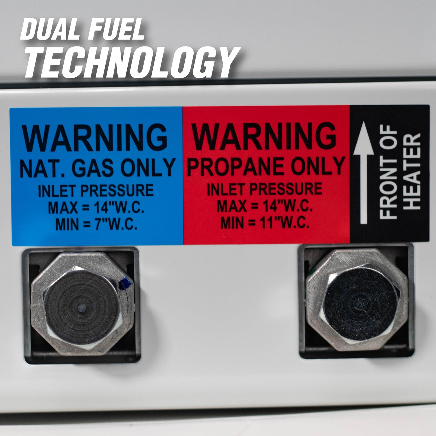 Mr. Heater 20,000 Btu Vent Free Blue Flame Dual Fuel Heater, White