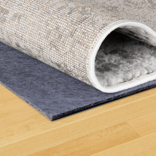 Unique Loom Uni-Luxe Dual Surface Felt and Rubber Non-Slip Rug Pad 1/4" Thick
