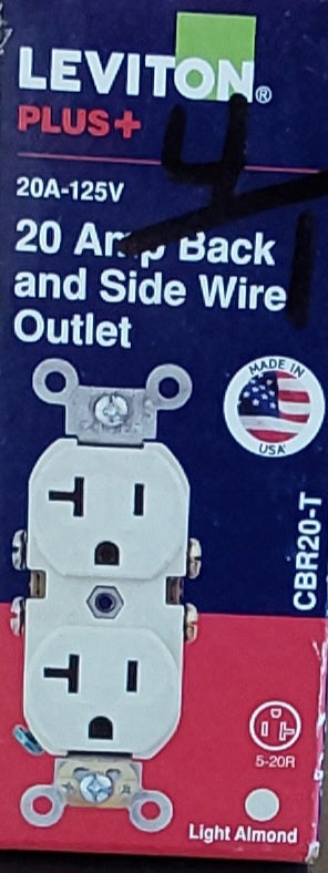 Leviton Light Outlet 20A-125V
