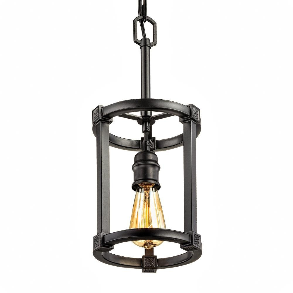 Home Decorators Collection HD-1260-I Romaro Row 1-Light Aged Bronze Pendant