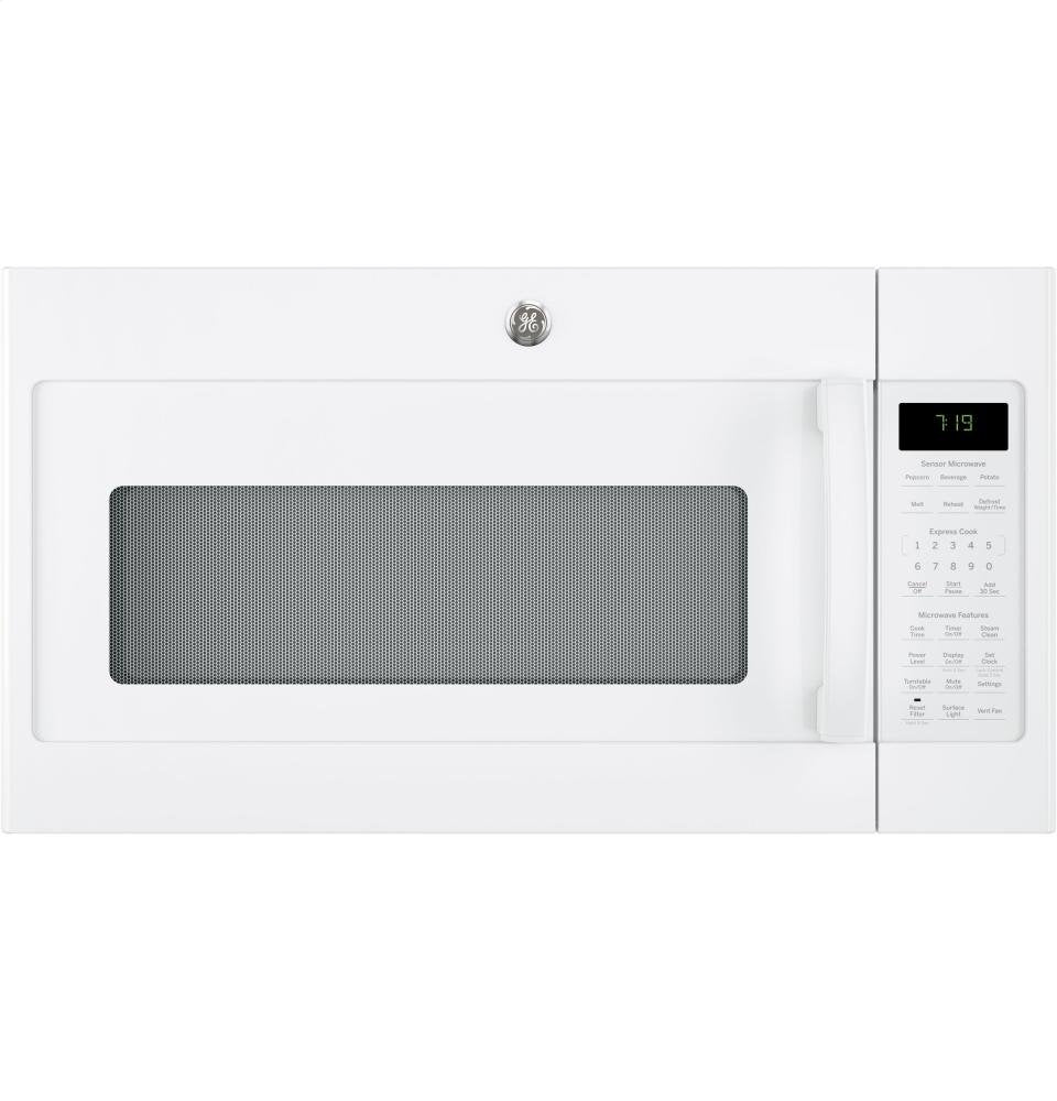 GE JVM7195DKWW 1.9 Cu. Ft. White Over-the-Range Microwave