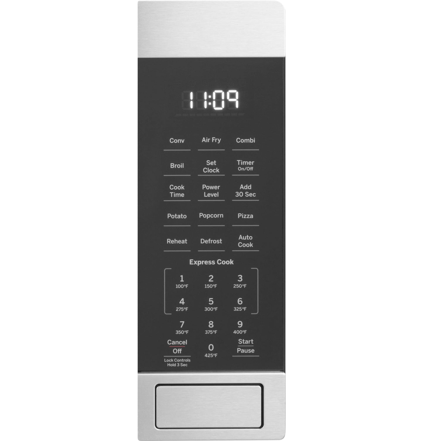 GE JES1109RRSS 1.0 Cu. Ft. Capacity Countertop Convection Microwave Oven with Air Fry, Stainless Steel