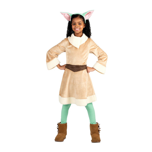 Star Wars Grogu Official Youth Halloween Dress - Premium Quality Minky Robe with Minky Headpiece