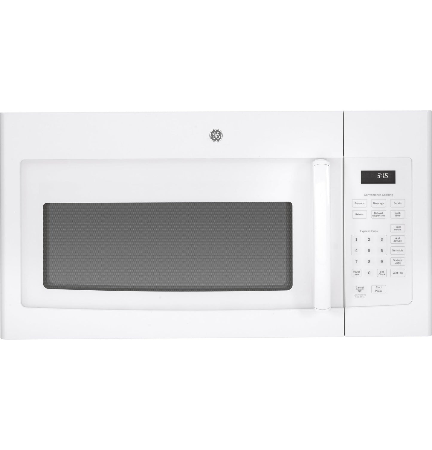 GE JVM3160DFWW 1.6 Cu. Ft. Over-the-Range Microwave Oven