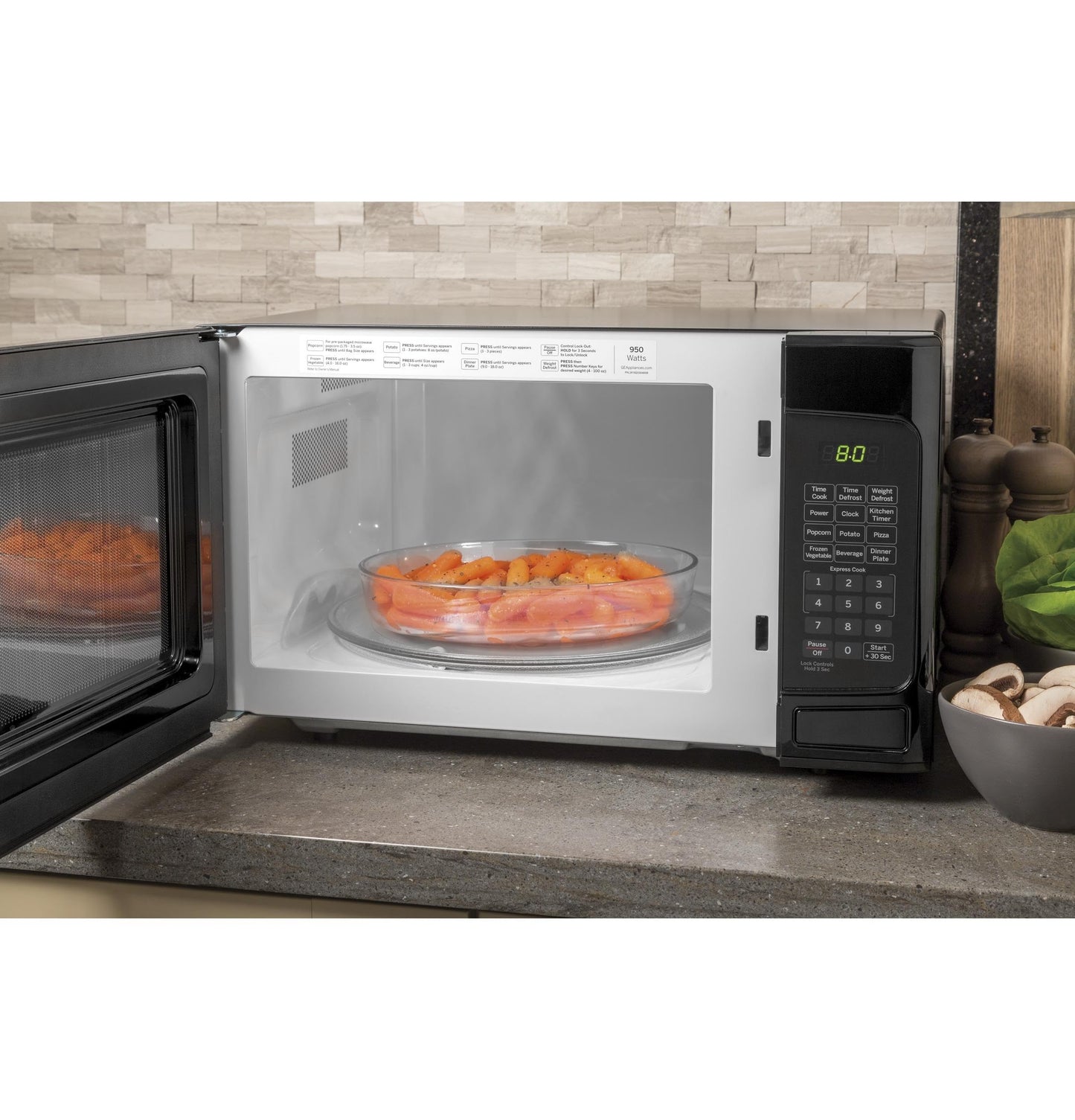 GE JES1145DMBB Microwave Oven, Black