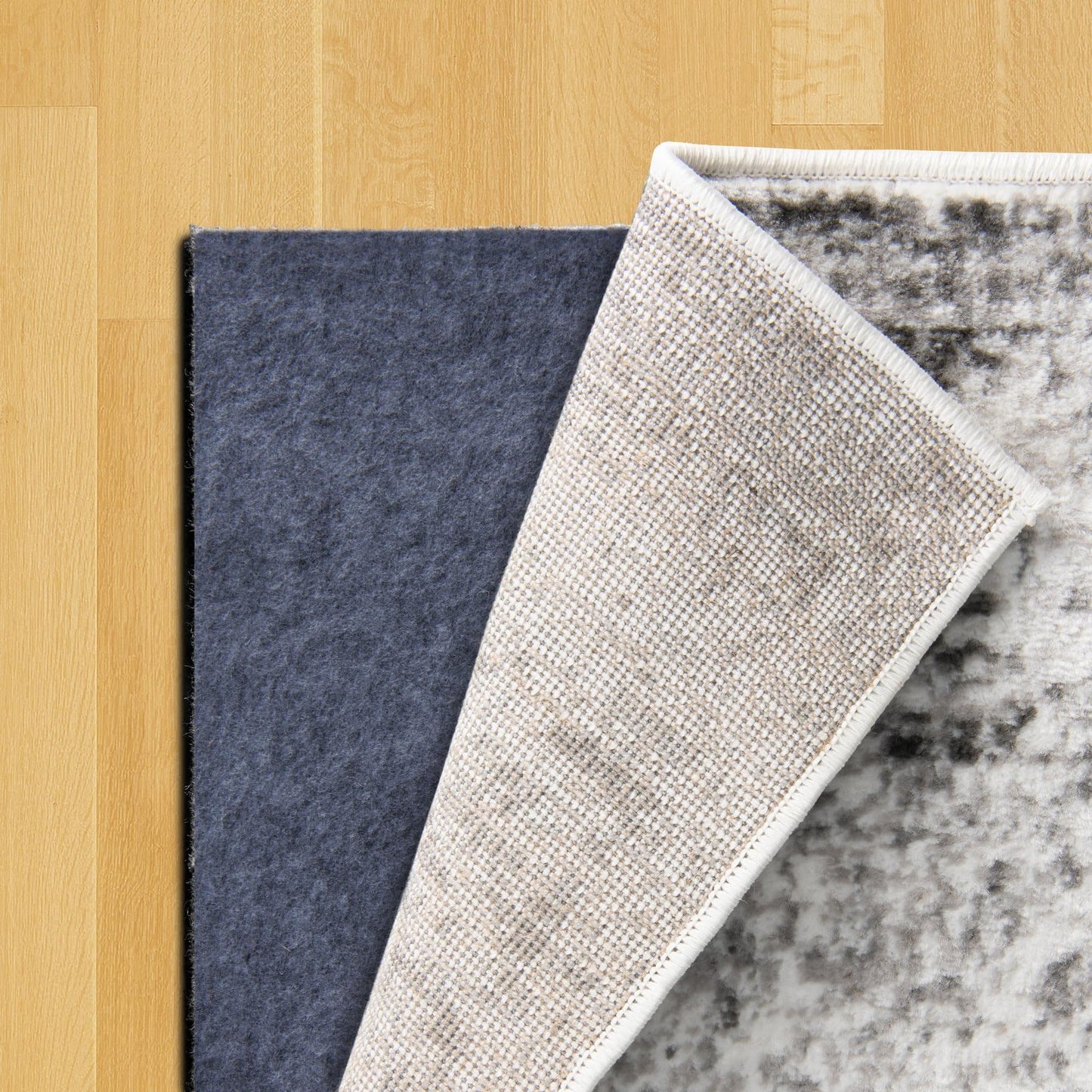 Unique Loom Uni-Luxe Dual Surface Felt and Rubber Non-Slip Rug Pad 1/4" Thick